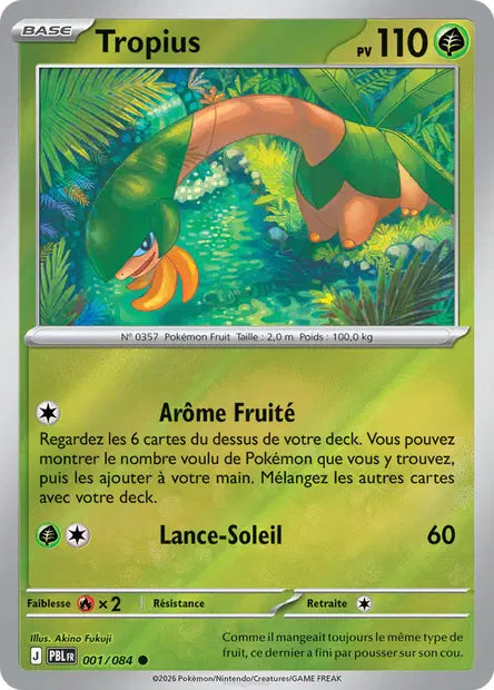 Tropius - PBL - 001/084 - Reverse - Nuit Noire - NM - FR