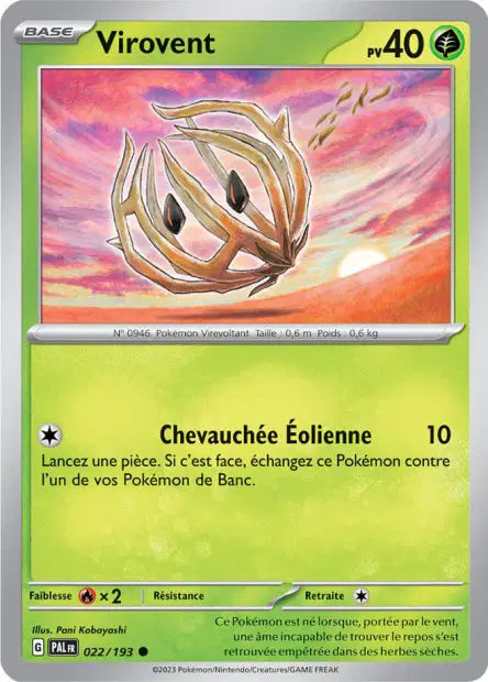 Virovent - PAL - 022/193 - Non Reverse - Évolutions à Paldea - NM - FR