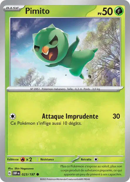 Pimito - OBF - 023/197 - Non Reverse - Flammes Obsidiennes - NM - FR