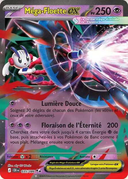 Méga-Floette ex - CRI - 035/086 - Chaos Ascendant - NM - FR