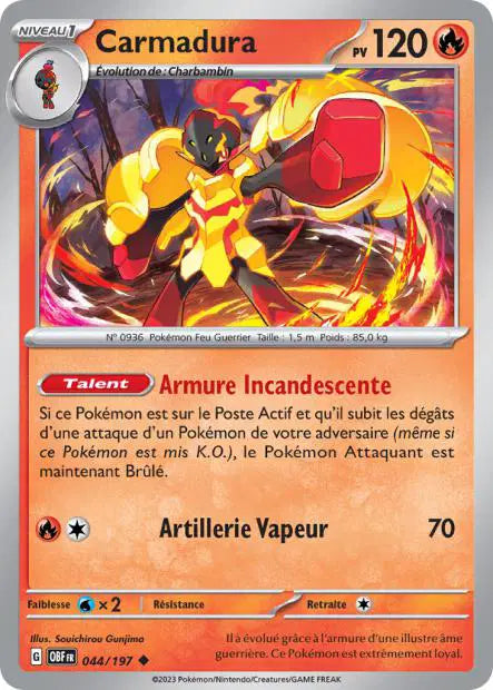 Carmadura - OBF - 044/197 - Non Reverse - Flammes Obsidiennes - NM - FR
