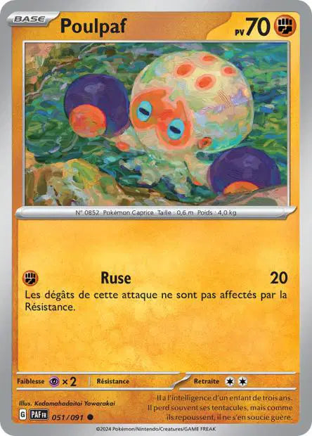 Poulpaf - PAF - 051/091 - Non Reverse - Destinées de Paldea - NM - FR