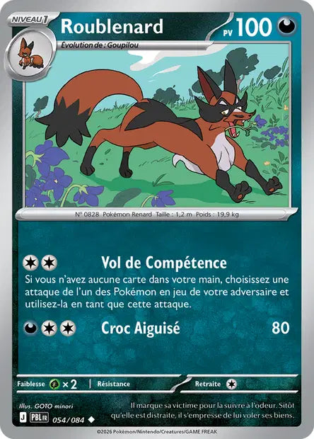 Roublenard - PBL - 054/084 - Non Reverse - Nuit Noire - NM - FR