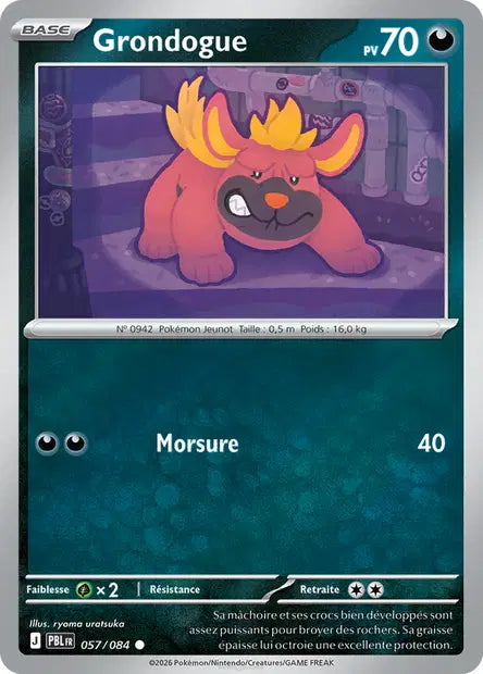 Grondogue - PBL - 057/084 - Reverse - Nuit Noire - NM - FR