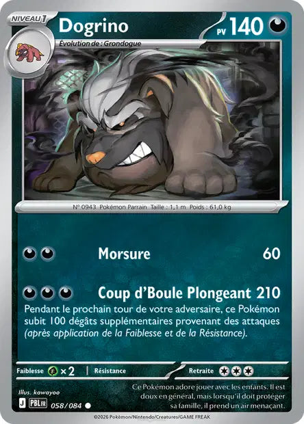 Dogrino - PBL - 058/084 - Reverse - Nuit Noire - NM - FR