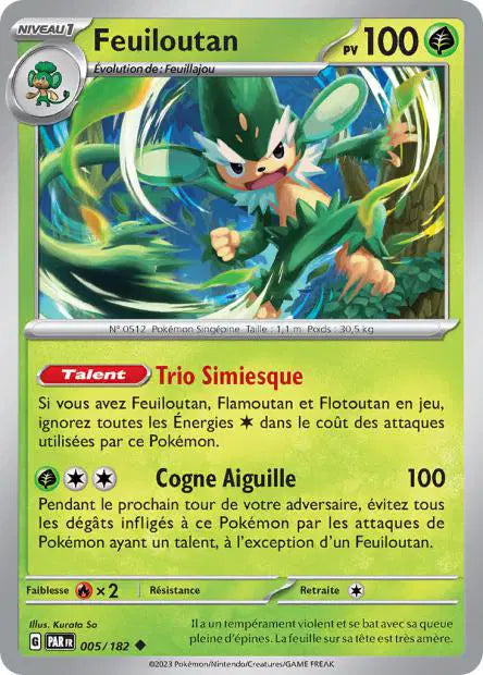 Feuilloutan - 005/182 - Non Reverse - Faille Paradoxe - NM - FR