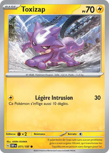 Toxizap - OBF - 071/197 - Non Reverse - Flammes Obsidiennes - NM - FR