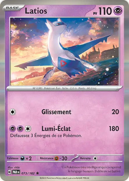 Latios - PAR - 073/182 - Holo - Faille Paradoxe - NM - FR