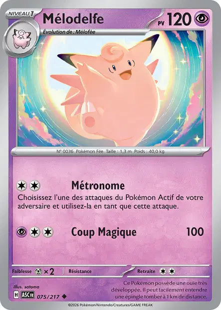 Mélodelfe - ASC - 075/217 - Non Reverse - Héros Transcendants - NM - FR