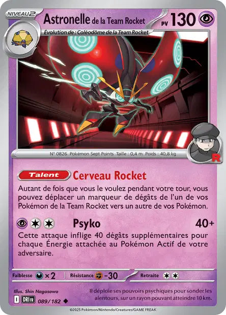 Astronelle de la Team Rocket - DRI - 089/182 - Non Reverse - Rivalités Destinées - NM - FR