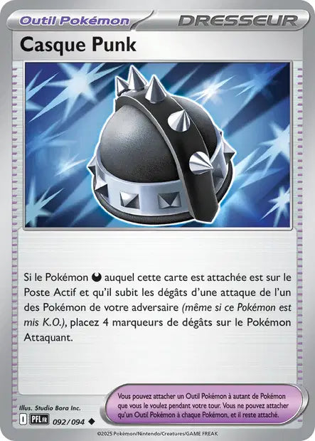 Casque Punk - PFL - 092/094 - Non Reverse - Flammes Fantasmagoriques - NM - FR