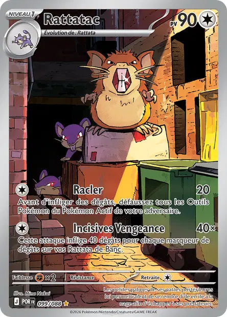 Rattatac - POR - 099/088 - Illustration Rare - Équilibre Parfait - NM - FR