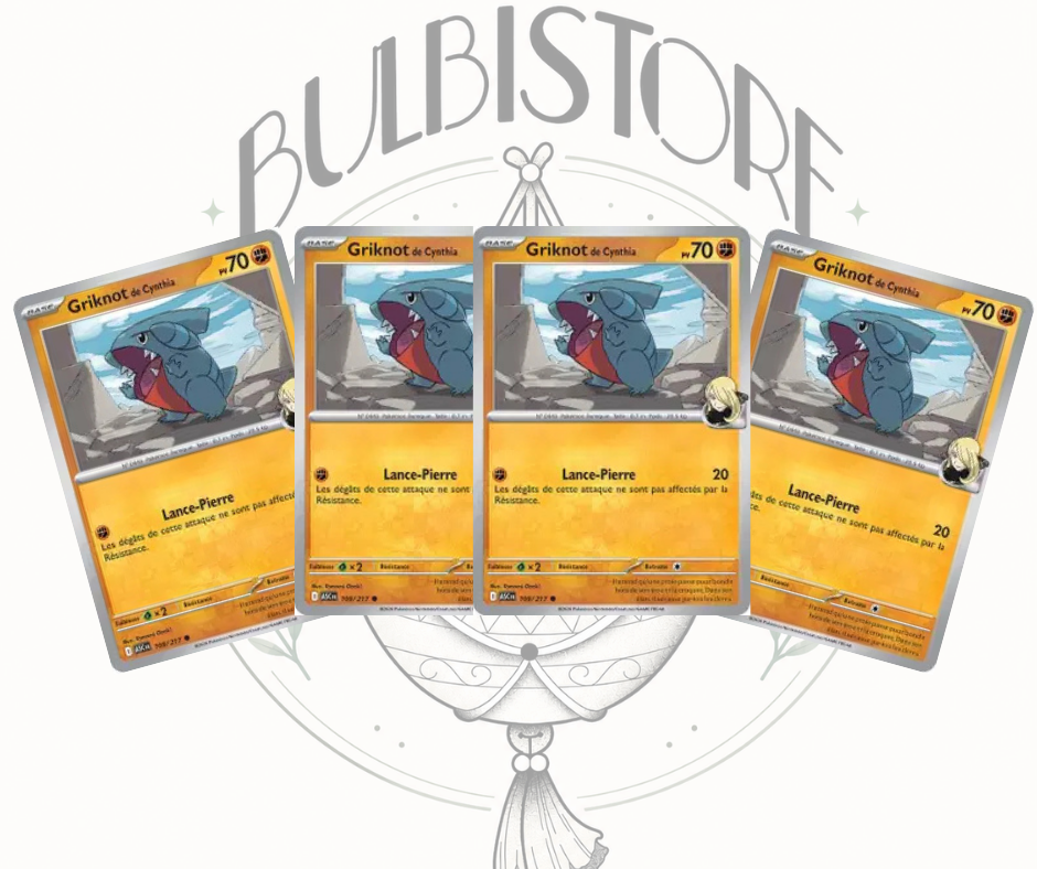 Playset x4 Griknot de Cynthia - ASC - Non Reverse - Héros Transcendants - NM - FR