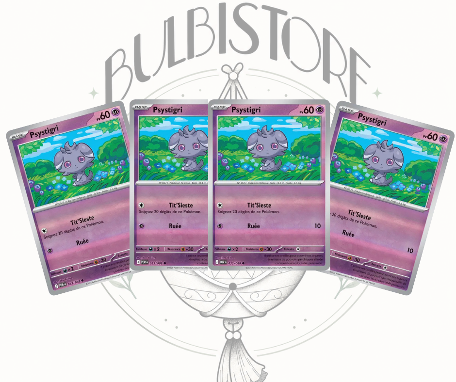 Playset x4 Psystigri - POR - Reverse - Équilibre Parfait - NM - FR