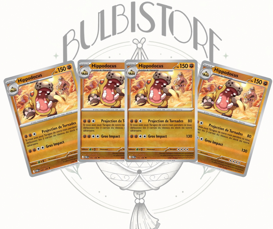 Playset x4 Hippodocus - POR - Reverse - Équilibre Parfait - NM - FR