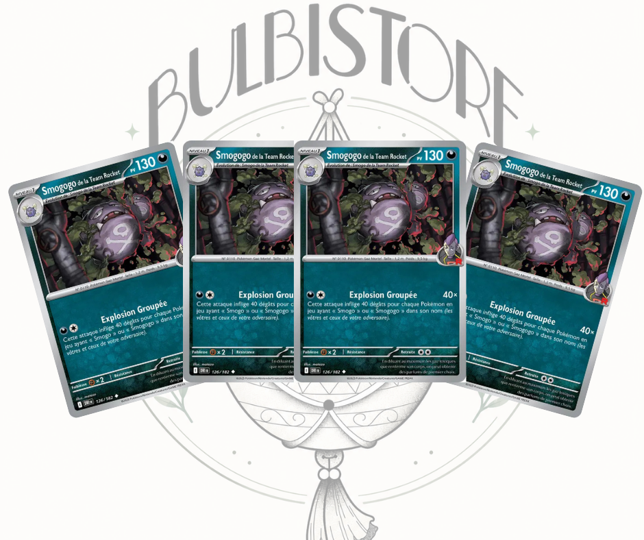 Playset x4 Smogogo de la Team Rocket - DRI - Non Reverse - Rivalités Destinées - NM - FR