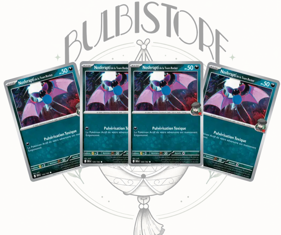 Playset x4 Nosferapti de la Team Rocket - DRI - Non Reverse - Rivalités Destinées - NM - FR
