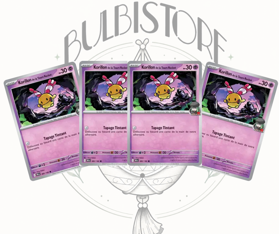 Playset x4 Korillon de la Team Rocket - DRI - Non Reverse - Rivalités Destinées - NM - FR