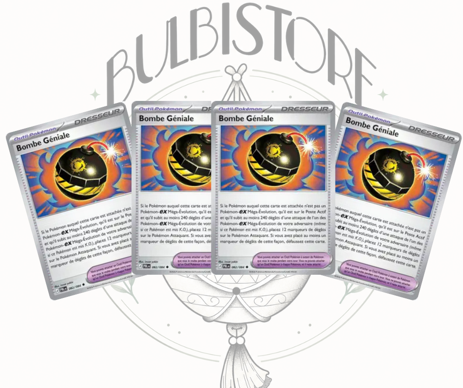 Playset x4 Bombe Géniale - PBL - Non Reverse - Nuit Noire - NM - FR