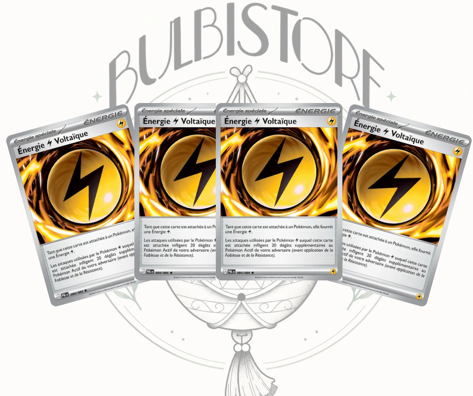 Playset x4 Énergie Voltaïque - PBL - Holo - Nuit Noire - NM - FR