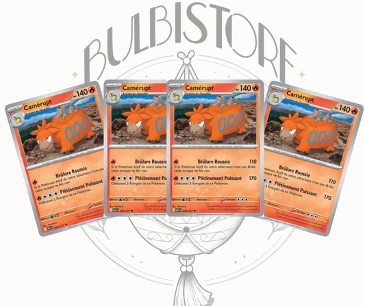 Playset x4 Camérupt - ASC - Non Reverse - Héros Transcendants - NM - FR