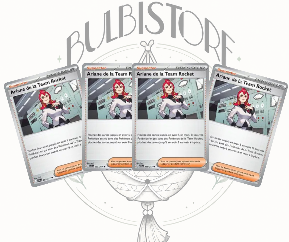 Playset x4 Ariane de la Team Rocket - ASC - Non Reverse - Héros Transcendants - NM - FR