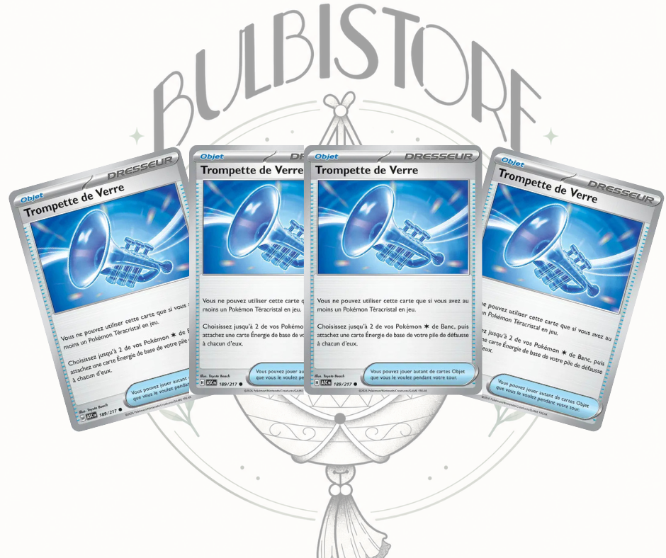 Playset x4 Trompette de Verre - ASC - Non Reverse - Héros Transcendants - NM - FR