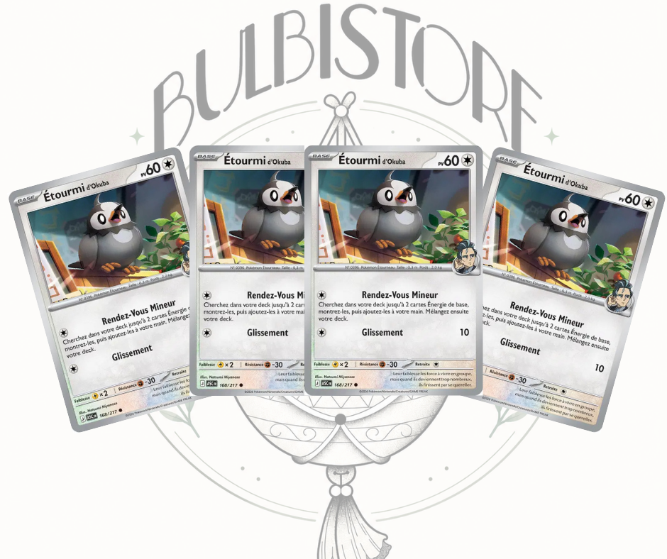 Playset x4 Étourmi d’Okuba - ASC - Non Reverse - Héros Transcendants - NM - FR