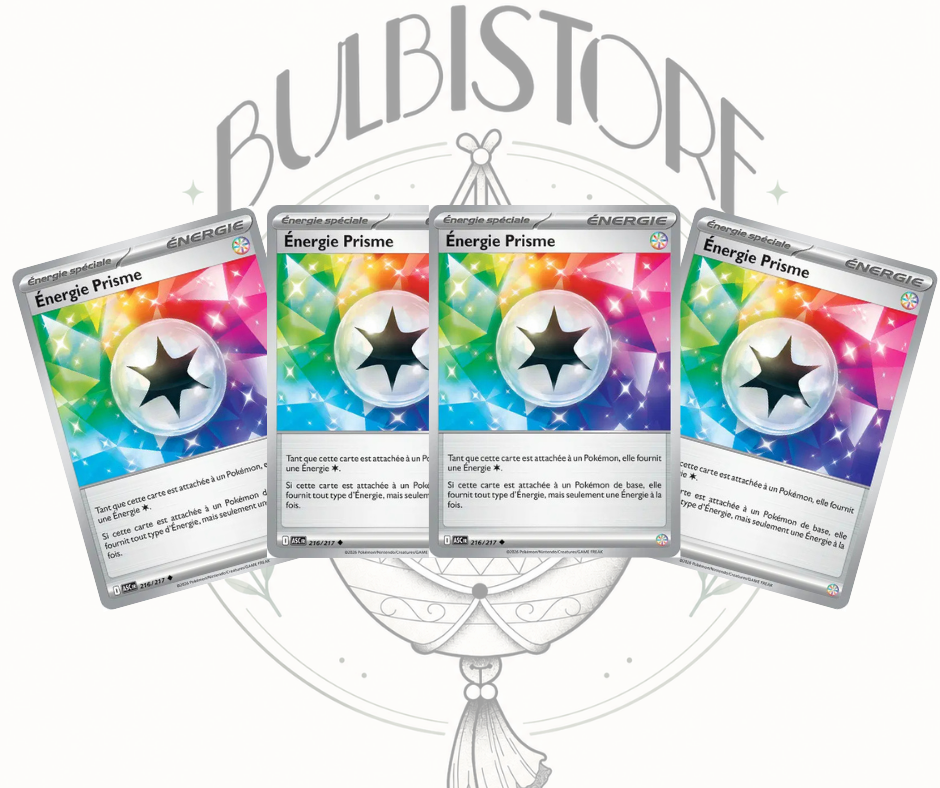 Playset x4 Énergie Prisme - ASC - Non Reverse - Héros Transcendants - NM - FR