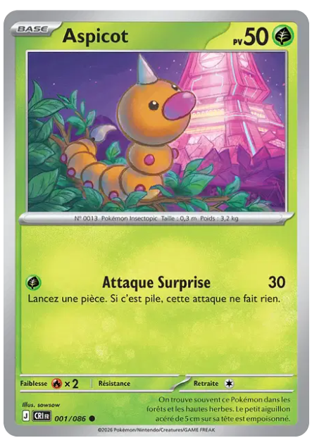Aspicot - CRI - 001/086 - Non Reverse - Chaos Ascendant - NM - FR