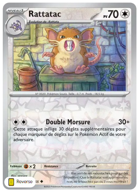 Rattatac - MEW - 020/165 - Reverse - 151 - NM - FR